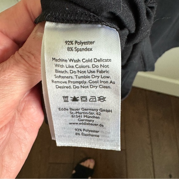 Eddie Bauer Aster Sleeveless Empire Waist Dress Black Size Medium - Picture 7 of 9